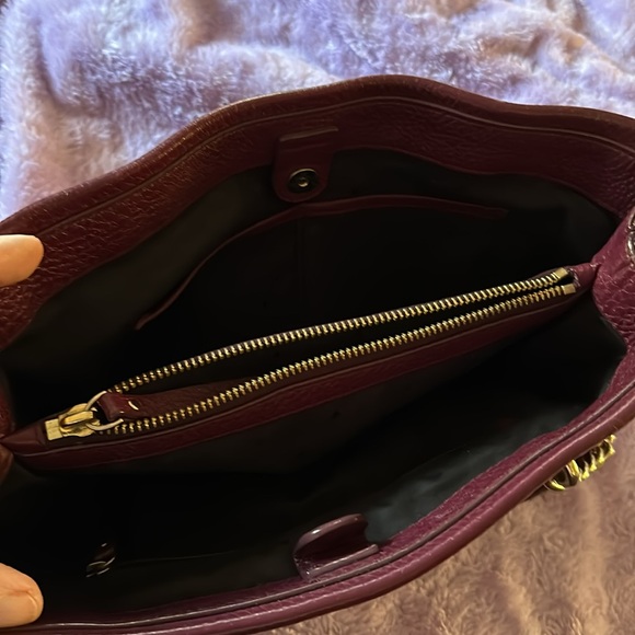 Kate Spade Mulberry Plum color handbag. Gold tone hardware. - Picture 6 of 9